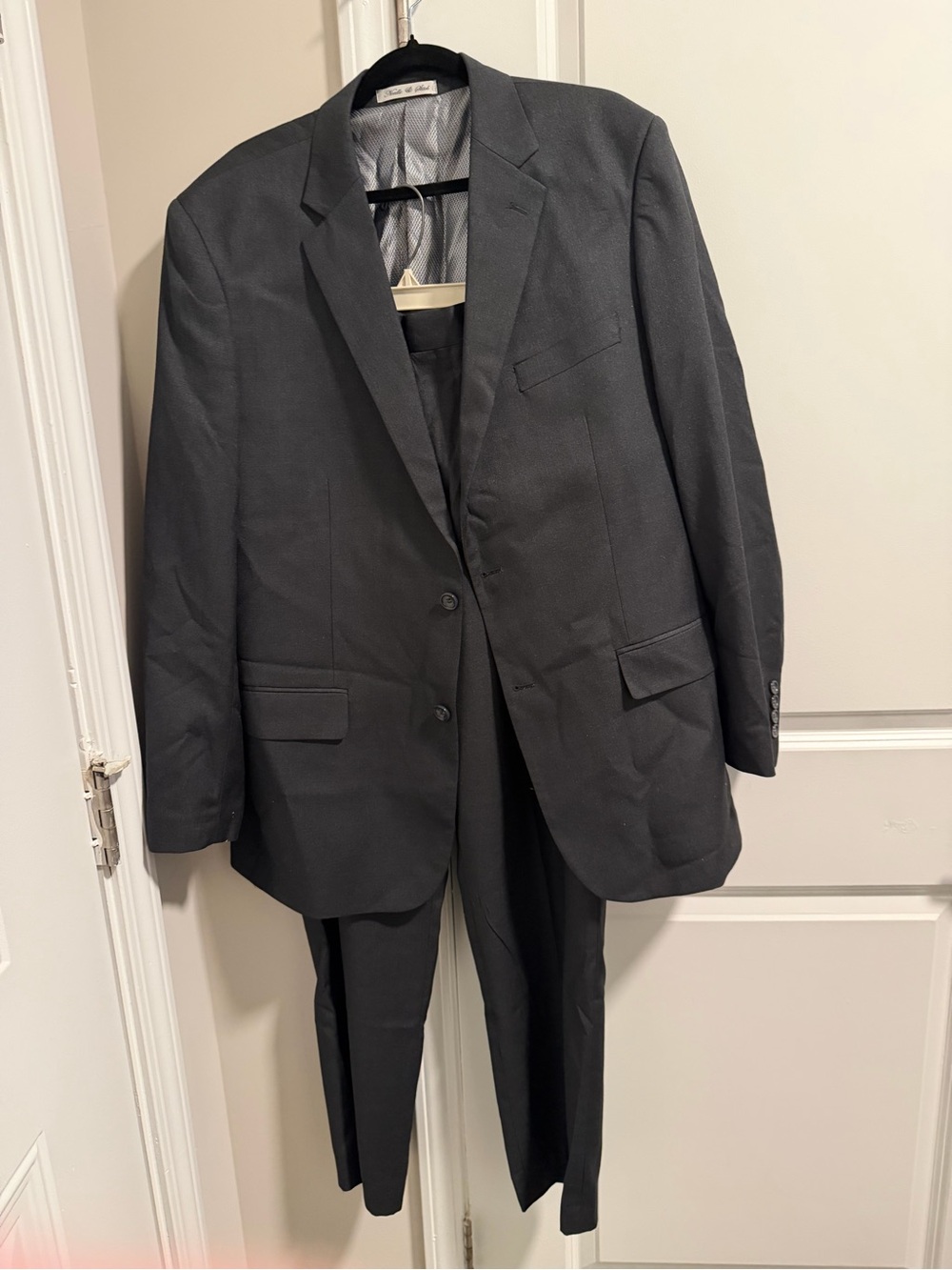 Men's Two-Piece Classic Black Suit - Tailored Look